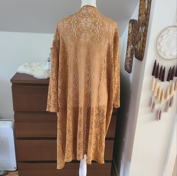 Maurices Lace mustard kimono - Picture 7 of 7